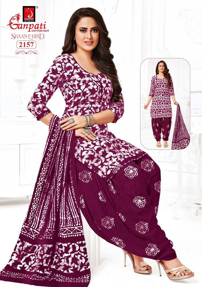 Shaan E Hind Patiyala Vol 10 By Ganpati Cotton Printed Readymade Dress Wholesale Shop In Surat